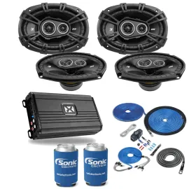 Автомобильная акустика Kicker DSC6930 (набор, 2 пары) + усилитель NVX с комплектом установки