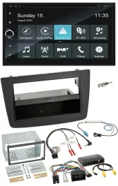 Автомагнитола для Alfa Romeo Mito Blaupunkt 14-1 2 DIN, Bluetooth, USB, DAB, навигация, поддержка кнопок на руле, TMC