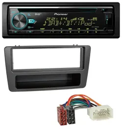 Pioneer DAB MP3 CD USB Bluetooth Autoradio für Honda Civic 01-03 man. Klima anth