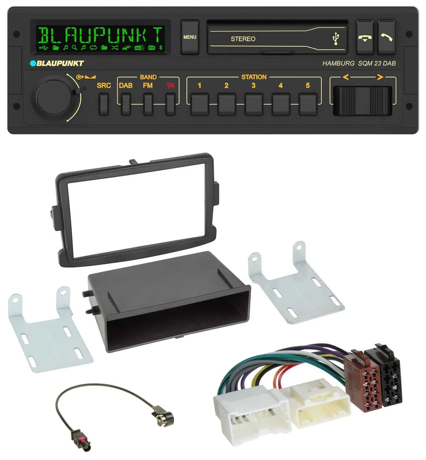 Blaupunkt USB DAB Bluetooth MP3 Autoradio für Dacia Logan Sandero Opel Vivaro