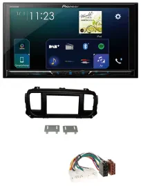 Pioneer MP3 Bluetooth USB 2DIN DAB Autoradio für Toyota Proace Verso ab 2016