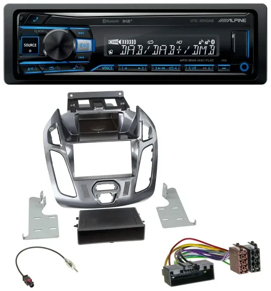 Alpine USB Bluetooth DAB MP3 Autoradio für Ford Connect Transit 12-18 ohne Displ