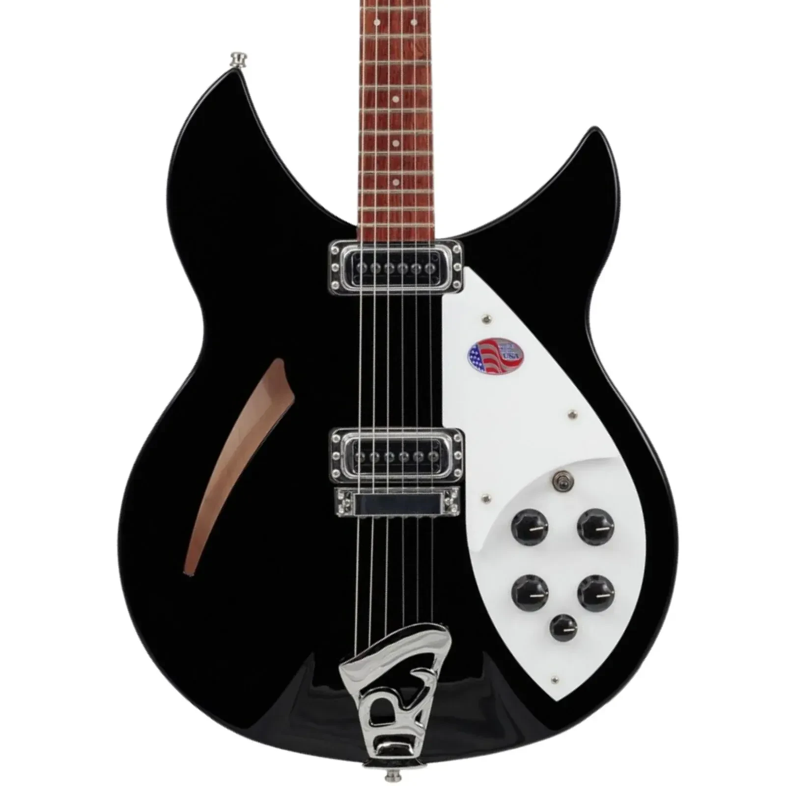 Электрогитара полуакустическая Rickenbacker 330 палисандровая накладка грифа Jetglo
