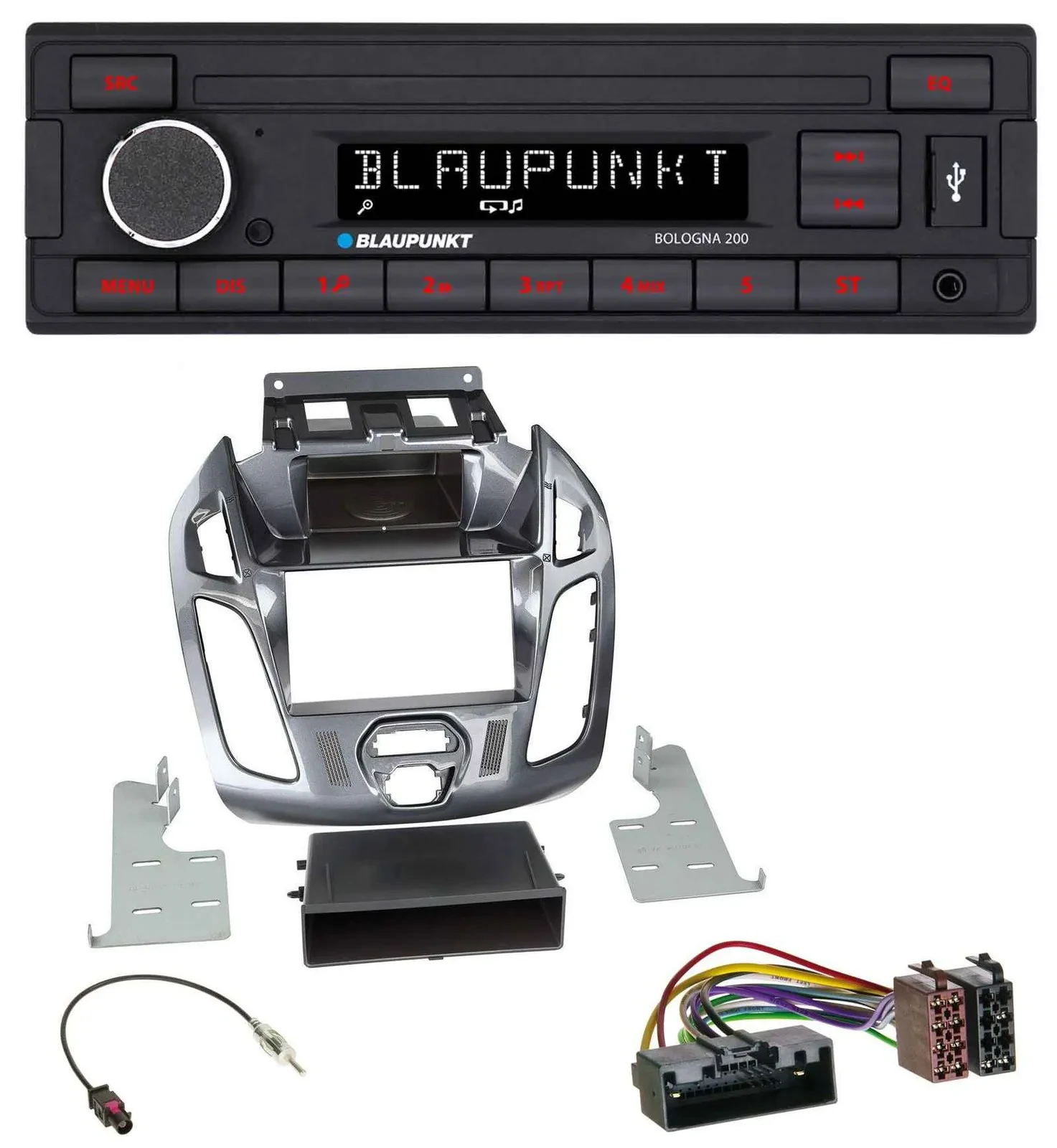 Blaupunkt MP3 AUX USB 1DIN Autoradio für Ford Connect Transit 12-18 ohne Display