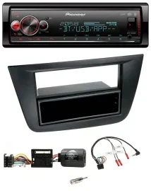 Автомагнитола Pioneer Bluetooth USB DAB для Seat Altea/Toledo 2004–2009, черный, совместима с кнопками на руле
