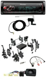 Автомагнитола Pioneer Bluetooth, DAB, USB, поддержка управления с руля, для Toyota Yaris 2007–2012