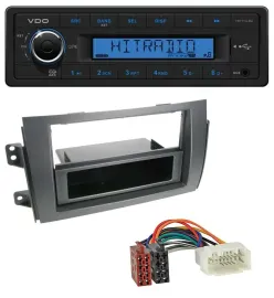 VDO AUX 1DIN MP3 USB Autoradio für Fiat Sedici, Suzuki SX 4