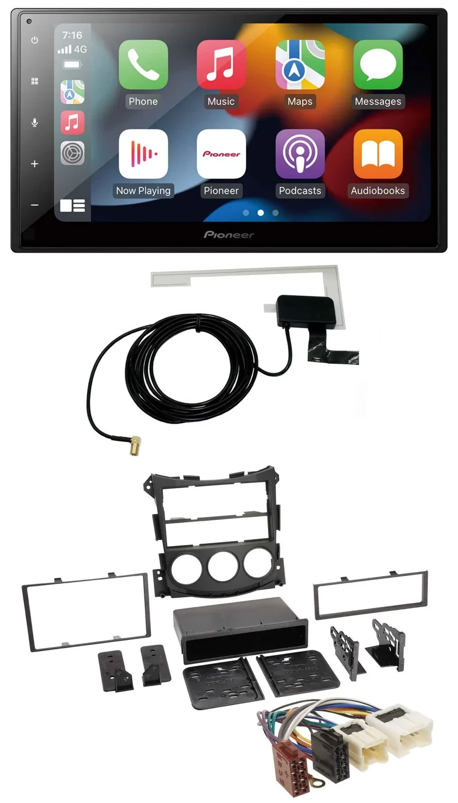 Pioneer MP3 USB Bluetooth DAB 2DIN Autoradio für Nissan 370Z Coupe Roadster ab 1