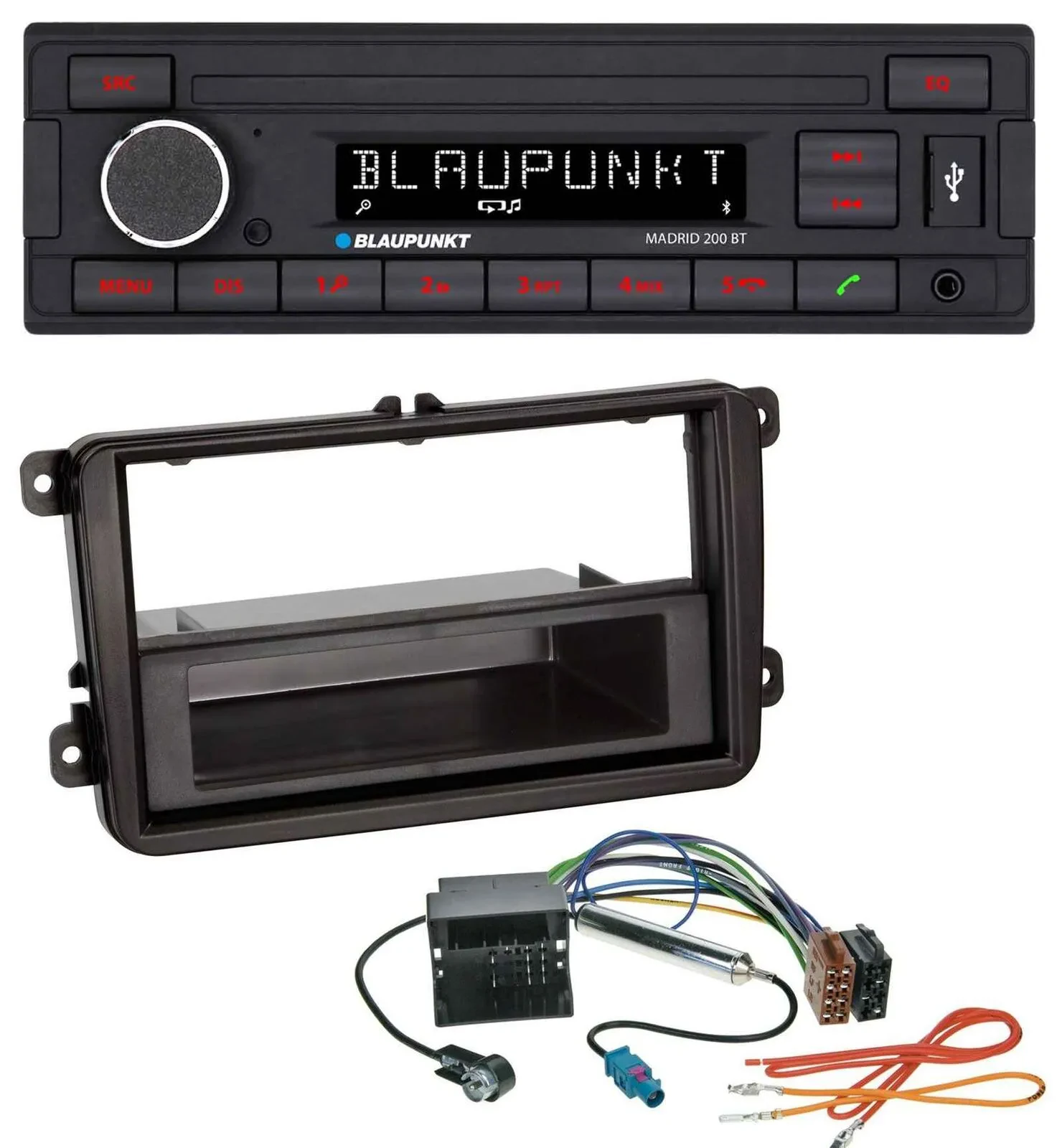 Blaupunkt USB AUX Bluetooth MP3 Autoradio für VW Transporter T5 T6 Caravelle Mul