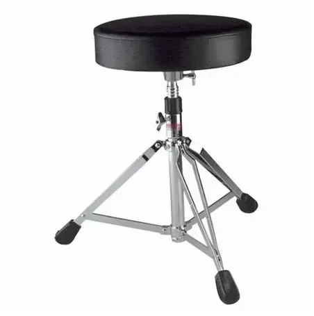 Стул LUDWIG  L347TH для барабанов, круглое сидение 300мм, винтовой, с регулировкой высоты, усиленные двойные ножки, удобное сиденье, обивка сиденья – кож. зам.