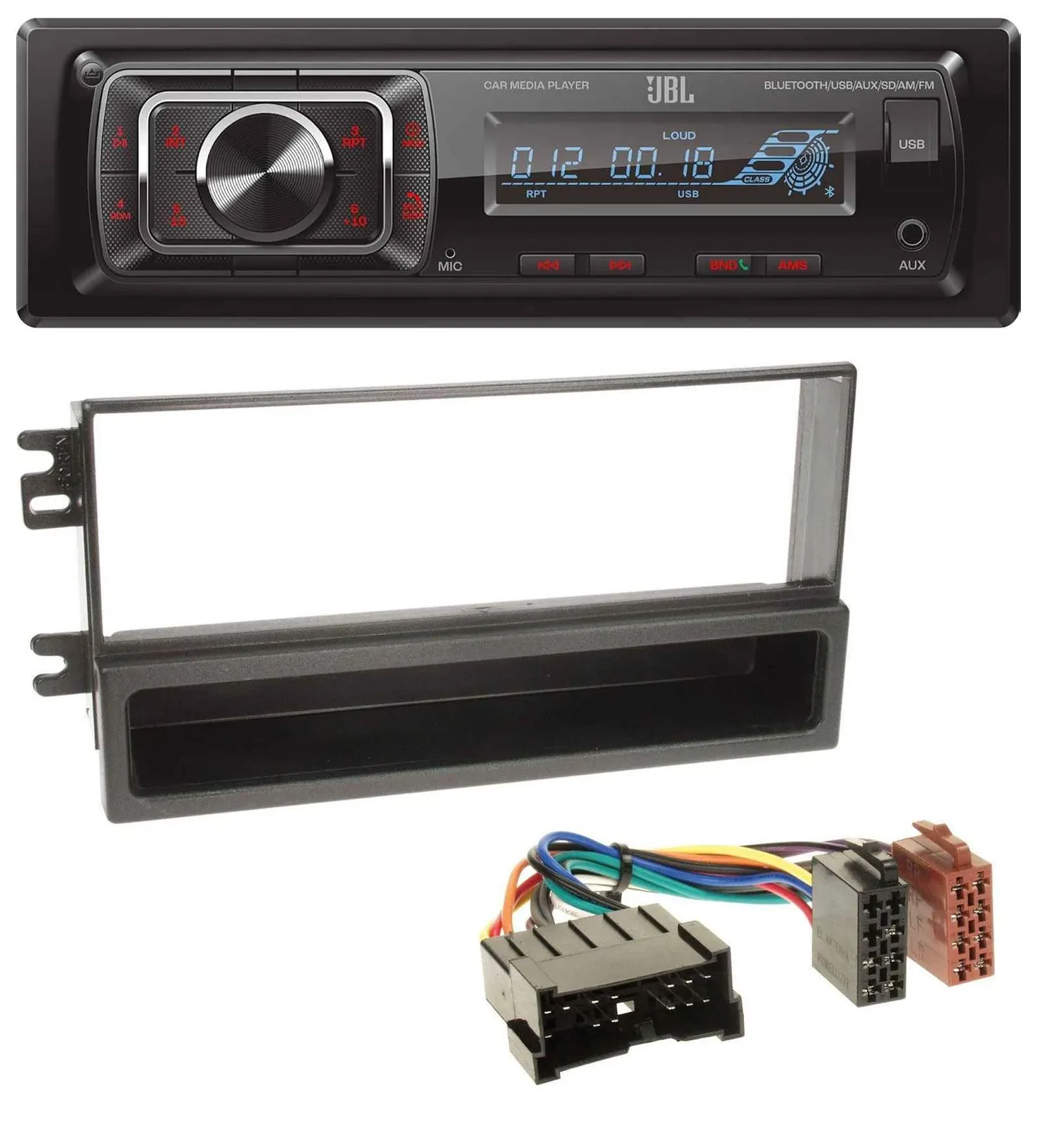 Автомагнитола для Kia Sorento (2002–2006) JBL SD/USB/AUX/Bluetooth, MP3