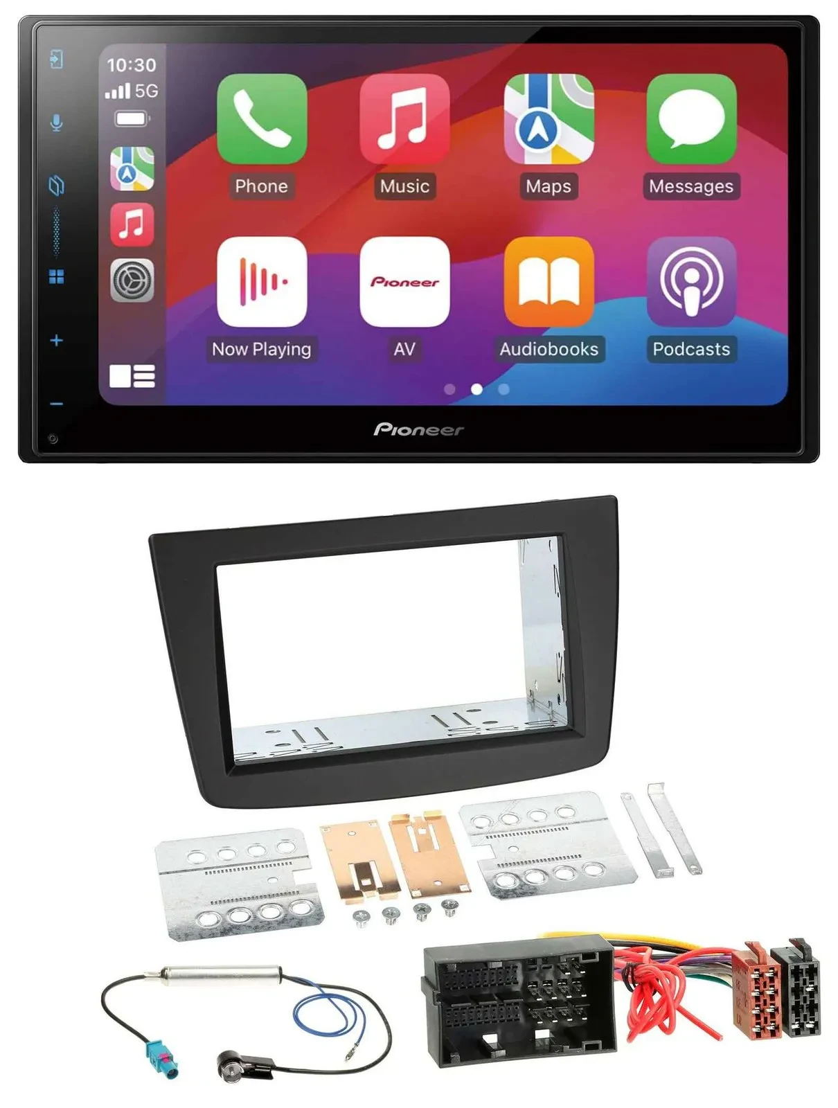 Pioneer DAB USB MP3 Bluetooth 2DIN Autoradio für Alfa Romeo Mito 955 ab 14 schwa