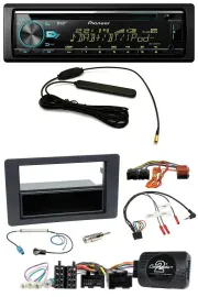 Pioneer CD MP3 Lenkrad DAB USB Autoradio für Saab 9-5 YS3E Facelift 2005-2011