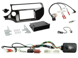 Radioset Lenkradadapter DIN Autoradio für Kia Rio UB ab 03/2015 piano schwarz