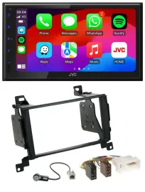 Автомагнитола для Hyundai Santa Fe 2007–2012 JVC 2DIN, Bluetooth, DAB, USB, MP3