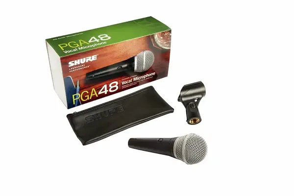 Вокальный микрофон Shure PGA48-LC Cardioid Dynamic Vocal Microphone - Less Cable