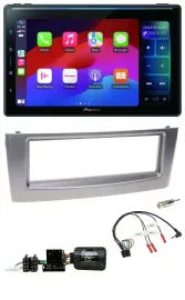 Pioneer Bluetooth DAB Lenkrad USB Autoradio für Fiat Grande Punto 2006-2010 grau