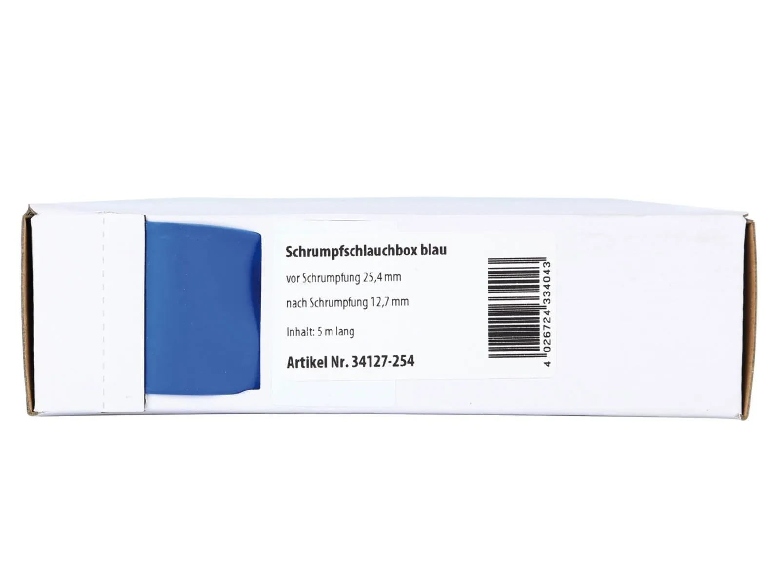 ACV Schrumpfschlauch blau Durchmesser: 25,4 mm/ Länge: 5 m 34127-254