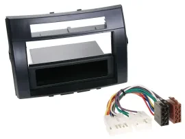 Einbauset DIN Autoradio für Toyota Corolla Verso 04-09 schwarz