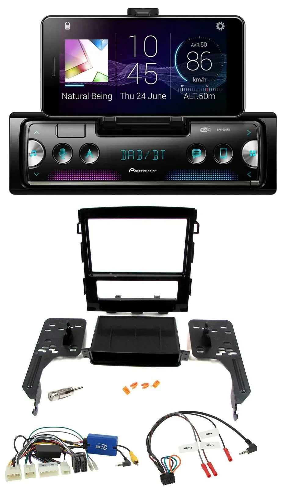 Pioneer USB Lenkrad Bluetooth DAB Autoradio für Subaru Impreza ab 2018