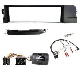 Einbauset Lenkradadapter DIN Autoradio für BMW 3er E46 98-07 Profi Rundpin