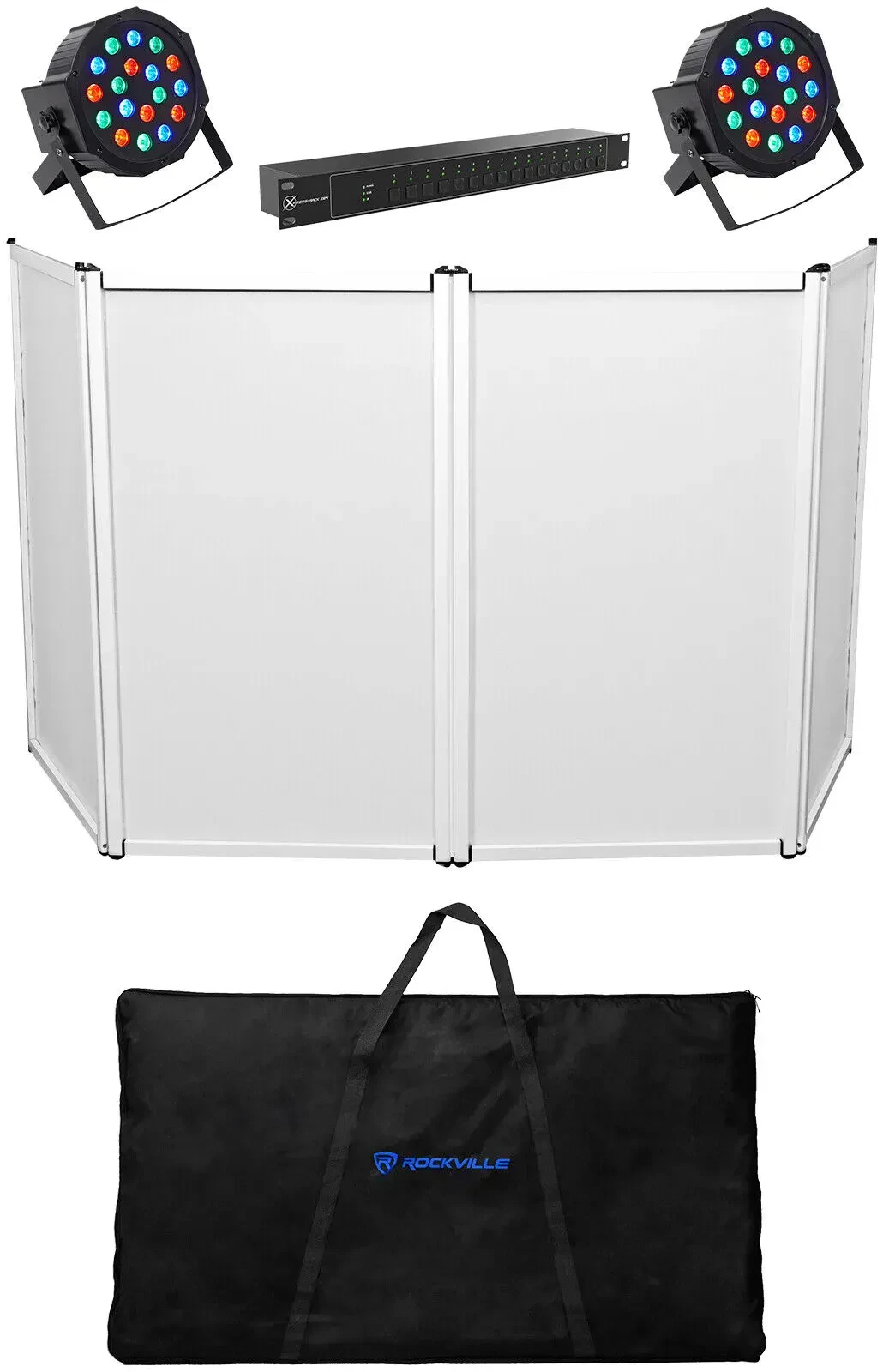 Комплект светового оборудования для ShowXpress Chauvet DJ Xpress Rack1024 (рековый DMX‑интерфейс, фасад, 2 PAR‑светильника)