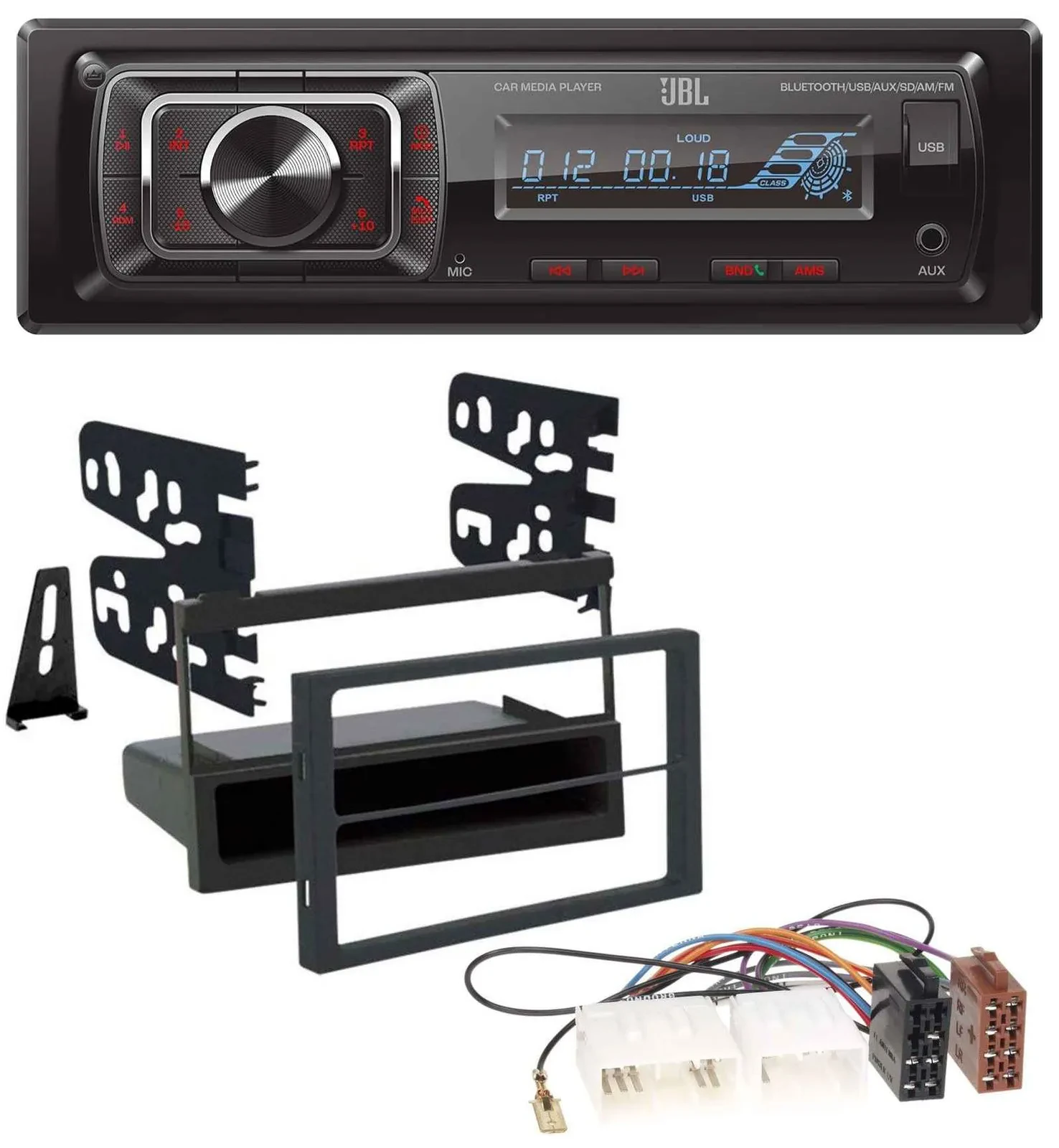 JBL SD AUX MP3 USB Bluetooth Autoradio für Mazda 626 (99-00) / MPV (96-99)