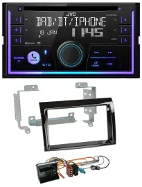 Автомагнитола для Citroen Jumper 2006–2011 JVC 2-DIN, DAB, Bluetooth, CD, USB, MP3