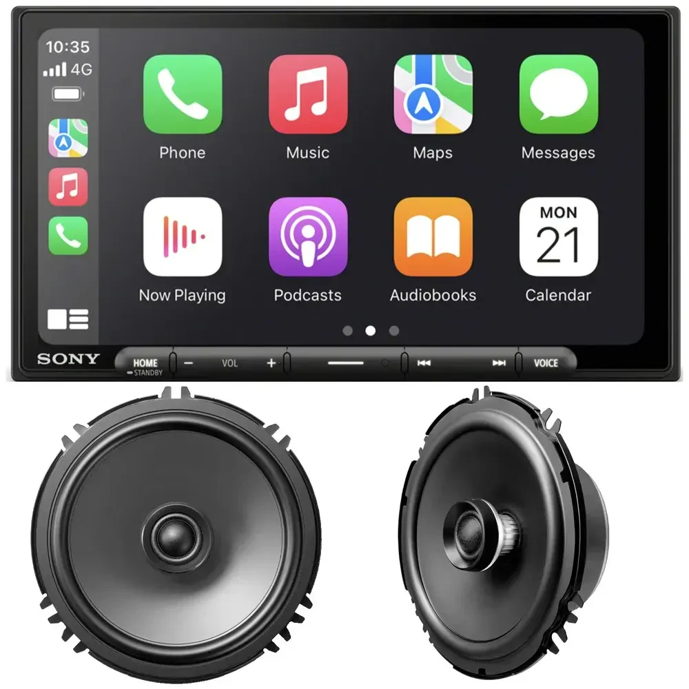 Автомагнитола Sony XAV-AX6000 6.95" (набор с динамиками 6.5" XS160GS)