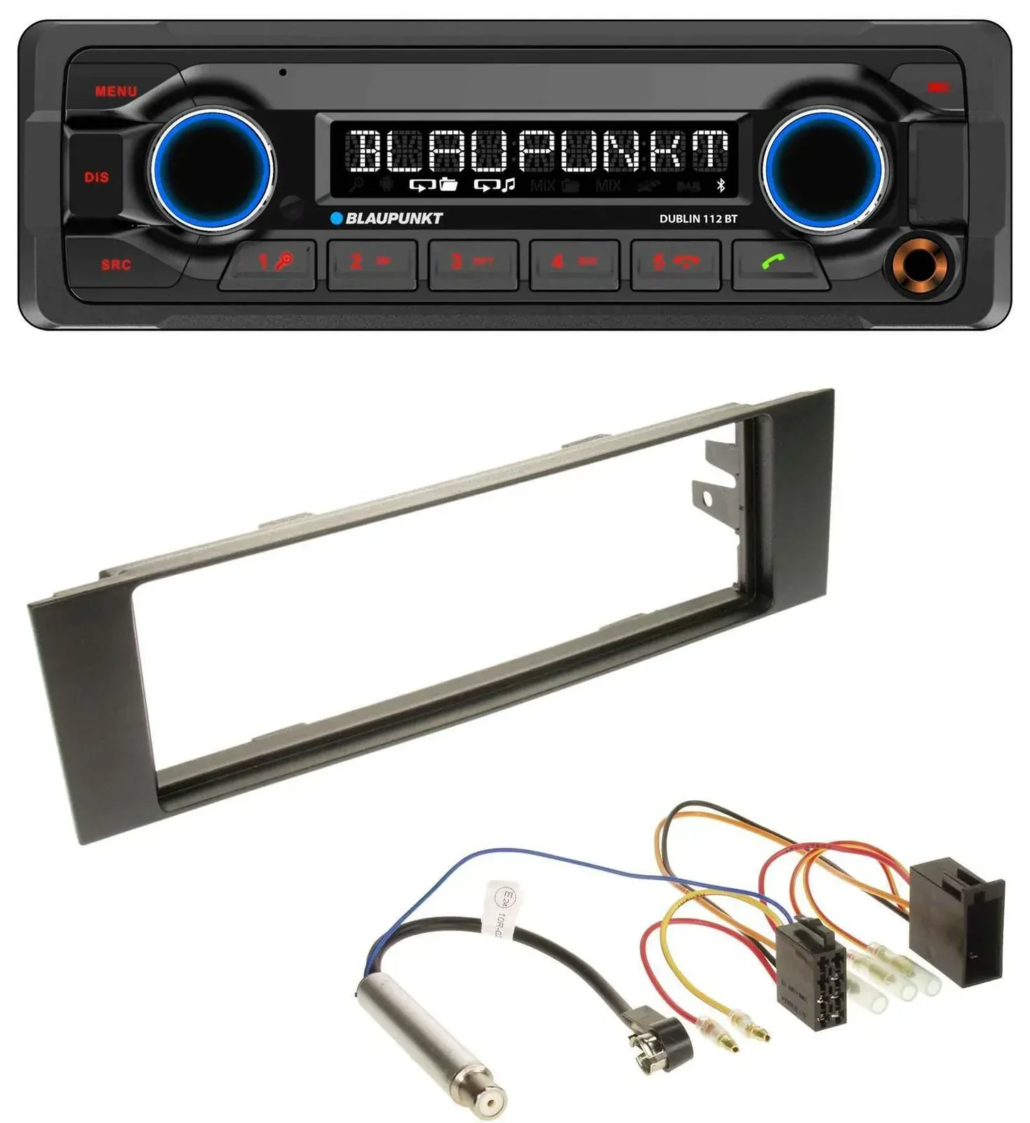 Blaupunkt MP3 Bluetooth USB AUX Autoradio für Audi A3 (8P, 03-06) - ISO
