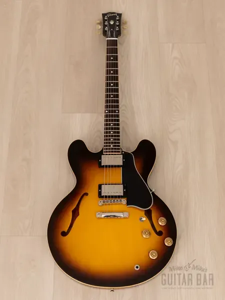 Электрогитара полуакустическая Gibson Custom Shop Historic 1959 ES-335 Sunburst w/ 57 Classic PAFs, Case 2006