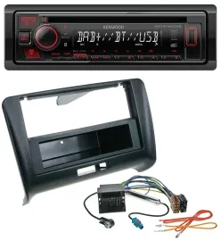 Kenwood MP3 CD USB Bluetooth DAB Autoradio für Audi TT (2006-2014) - Quadlock