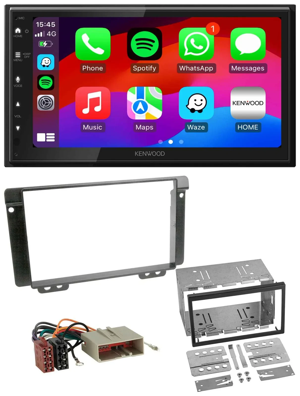 Kenwood MP3 USB DAB 2DIN Bluetooth Autoradio für Land Rover Freelander 2004-2006