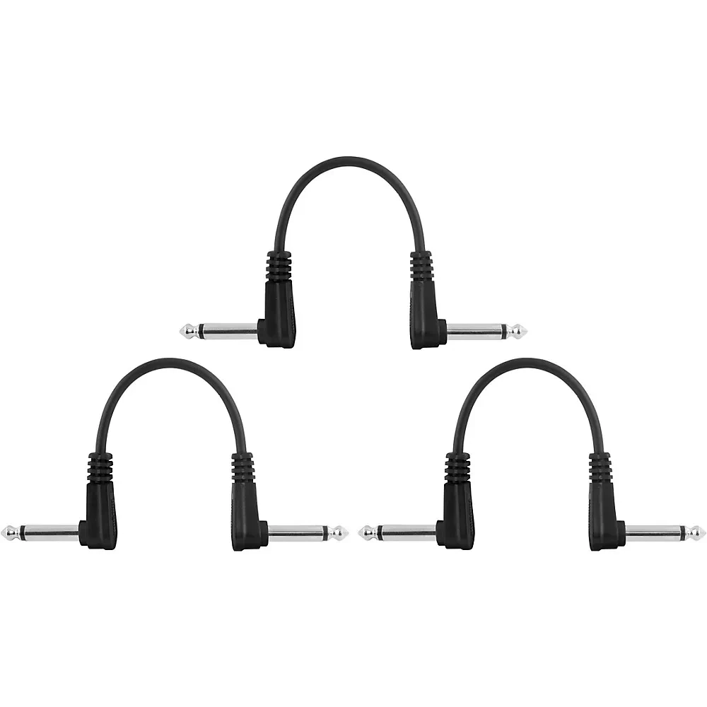 Mogami Pure Patch PedalEffects Cables  3 Pack 6 in.