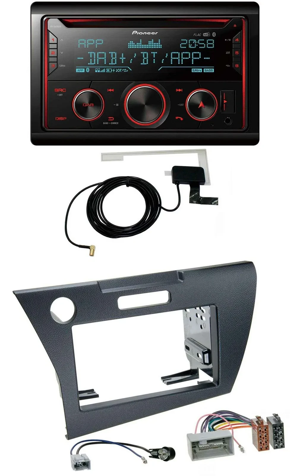 Pioneer 2DIN MP3 DAB USB CD Bluetooth Autoradio für Honda CR-Z (ab 2010)