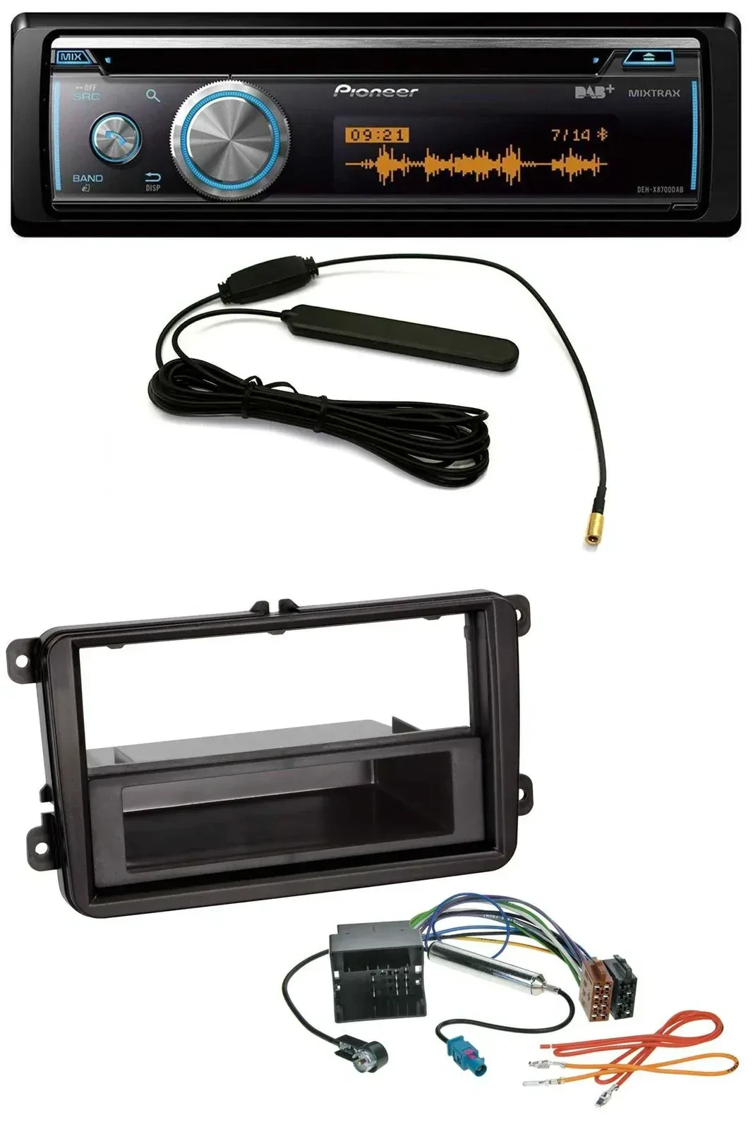 Автомагнитола Pioneer CD USB Bluetooth DAB для VW Amarok/Beetle/EOS (с 2006)
