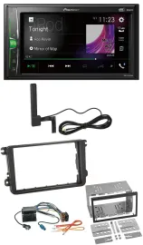 Pioneer MP3 DAB AUX 2DIN Bluetooth Autoradio für Skoda Fabia Octavia II Rapid Ro