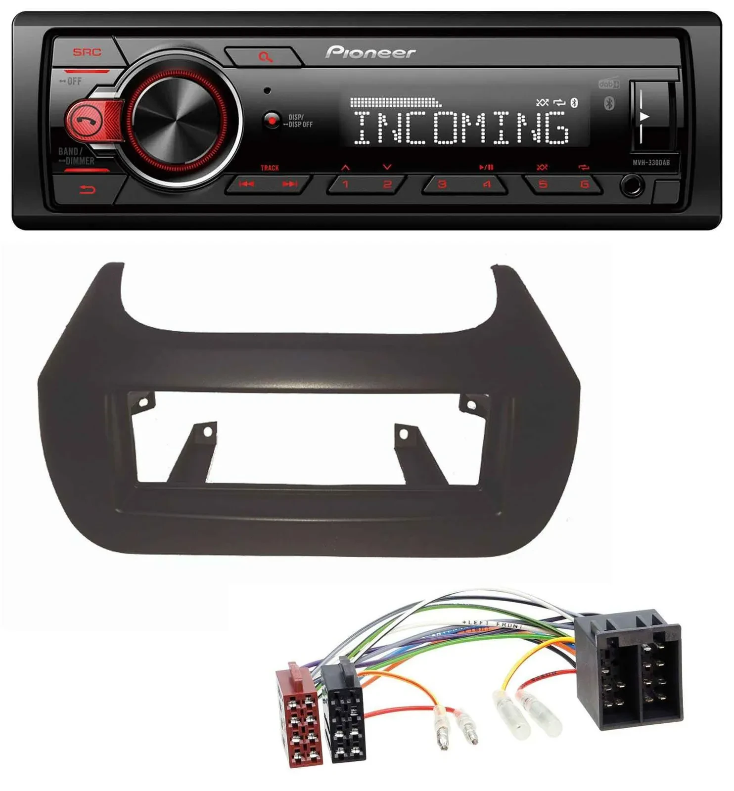 Pioneer Bluetooth USB DAB MP3 Autoradio für Citroen Nemo Fiat Fiorino Qubo Peuge