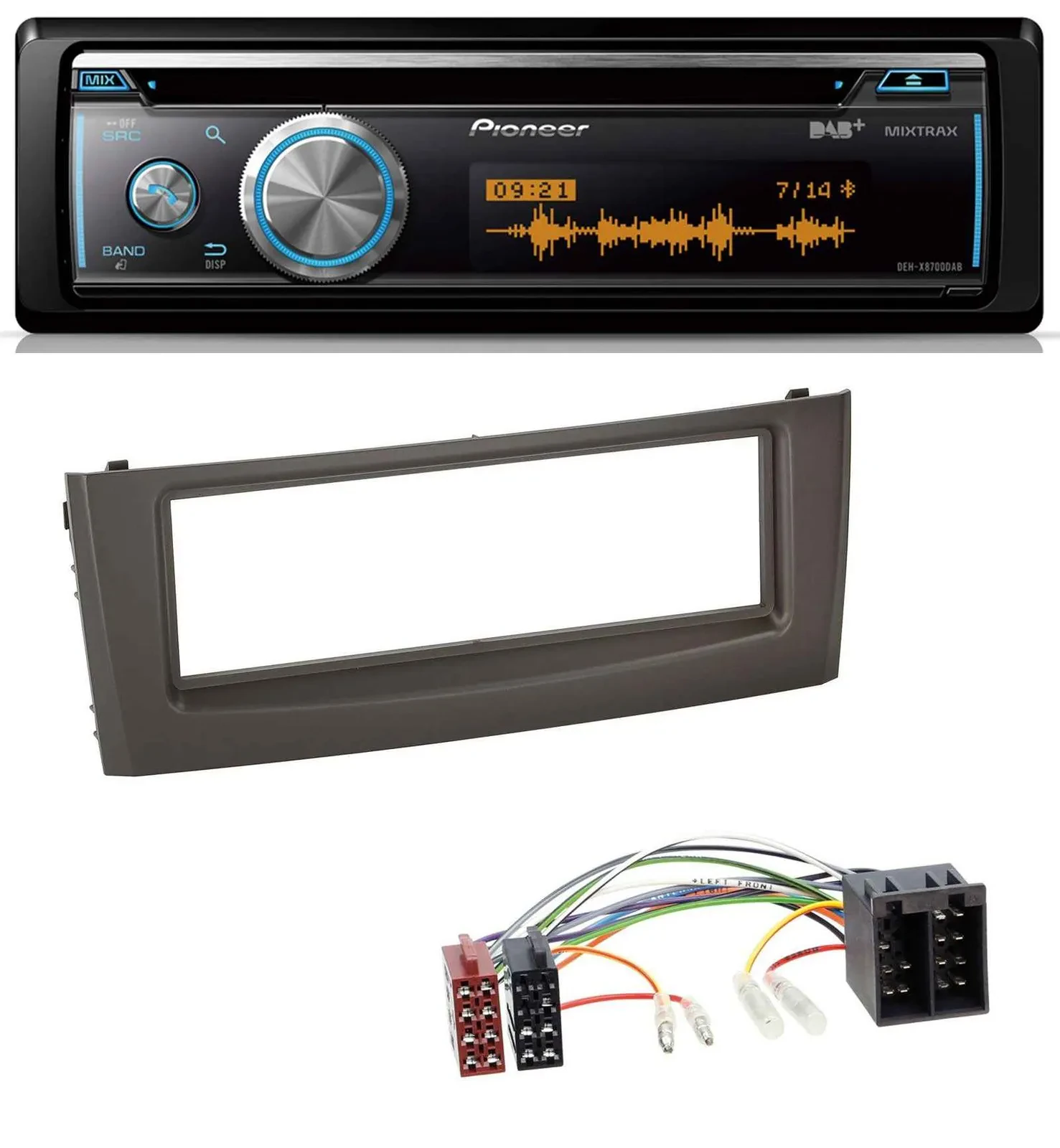 Pioneer MP3 DAB USB CD Bluetooth Autoradio für Fiat Grande Punto Punto ab 05 sch