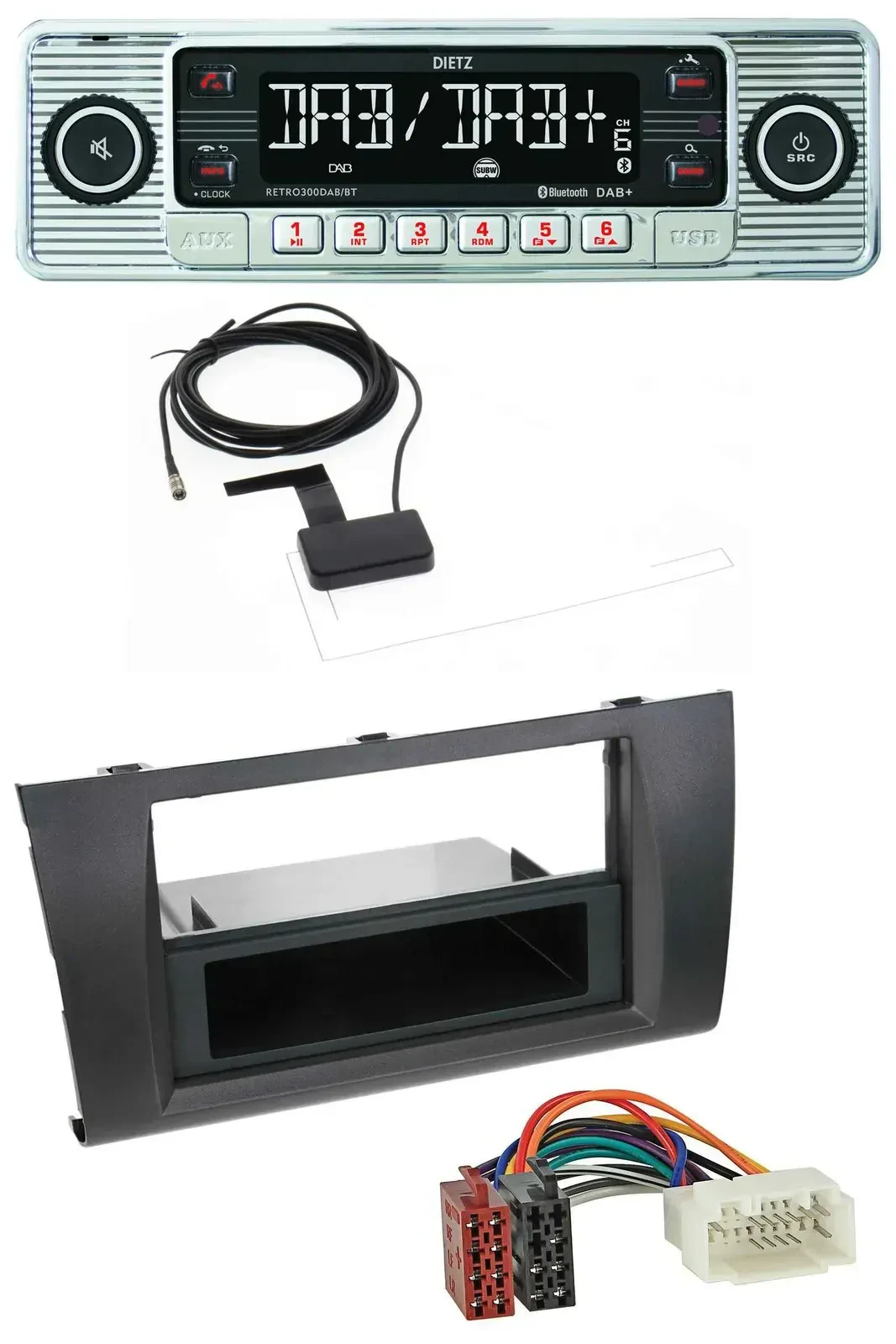 Dietz Bluetooth USB MP3 DAB Autoradio für Suzuki Swift (2006-2010)