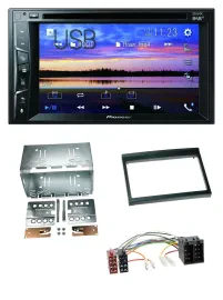 Pioneer Bluetooth 2DIN USB DVD DAB MP3 Autoradio für Porsche Boxster 1996-2004