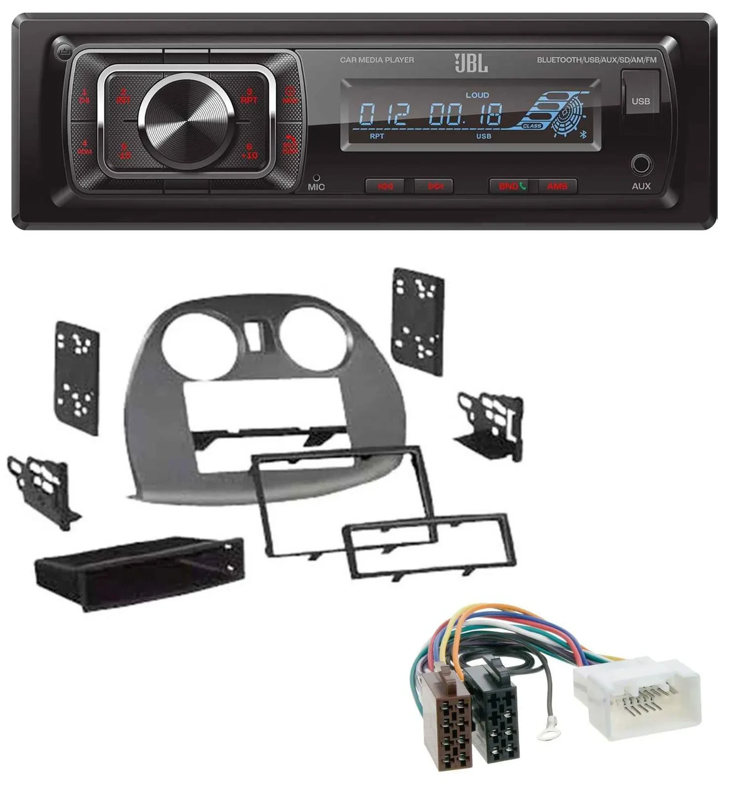JBL SD AUX MP3 USB Bluetooth Autoradio für Mitsubishi Eclipse 4G 2005-2012