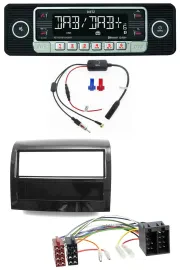 Dietz MP3 DAB Bluetooth USB Autoradio für Fiat Ducato 2011-2021 piano schwarz