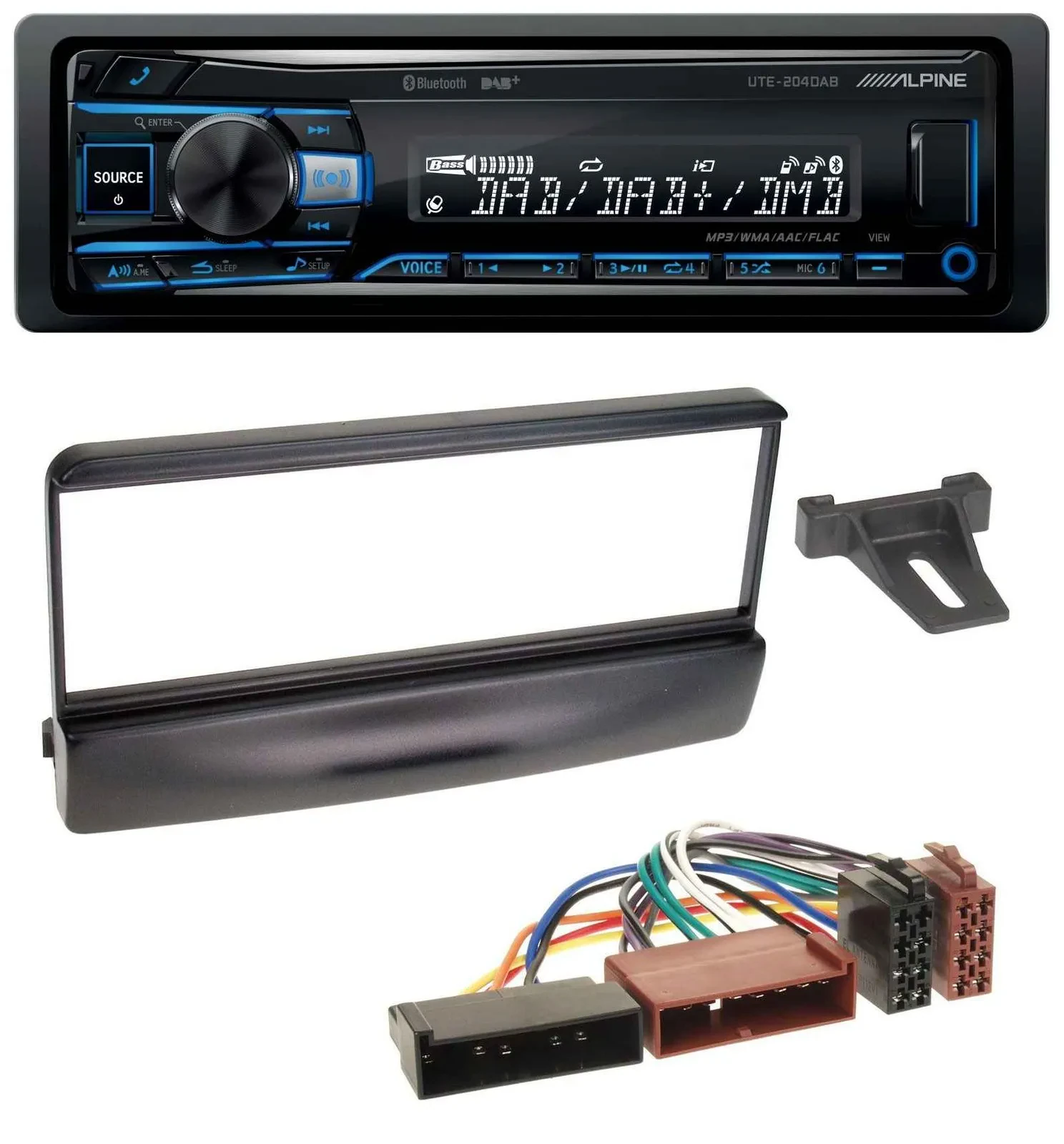 Alpine USB Bluetooth DAB MP3 Autoradio für Ford Mondeo 96-02 Puma ab 97 Transit