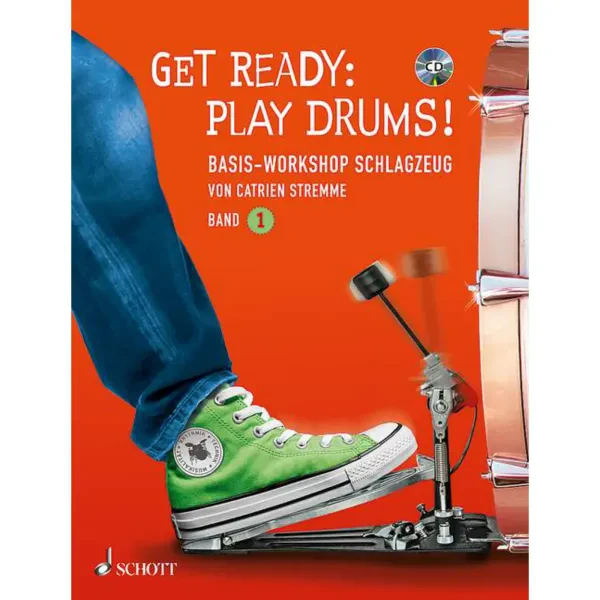 Учебное пособие Schott Music Get Ready Play Drums! Stremme, Lehrbuch (+CD)