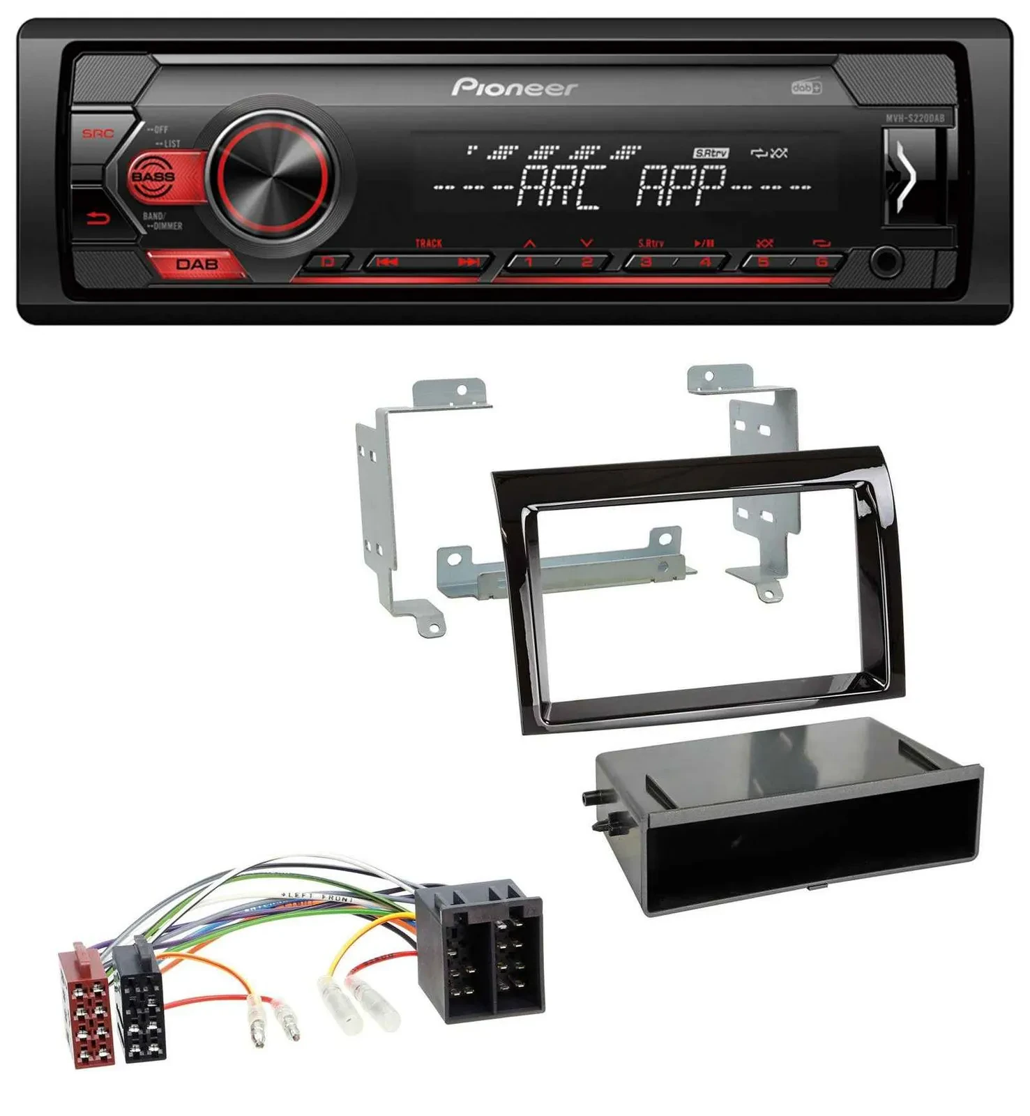 Автомагнитола Pioneer 1-DIN DAB, USB, AUX, MP3 для Fiat Ducato / Citroen Jumper (2006–2011)