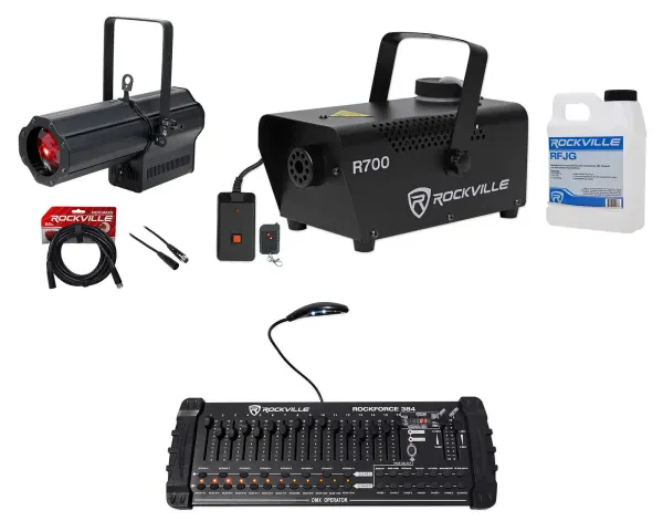 Комплект светового оборудования American DJ ENCORE PROFILE 1000 COLOR+ROCKFORCE384-1