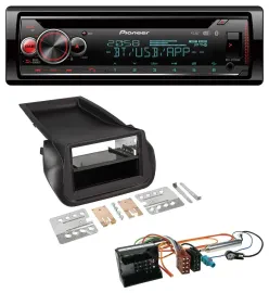 Pioneer MP3 DAB CD Bluetooth USB Autoradio für Citroen Nemo Peugeot Bipper ab 20