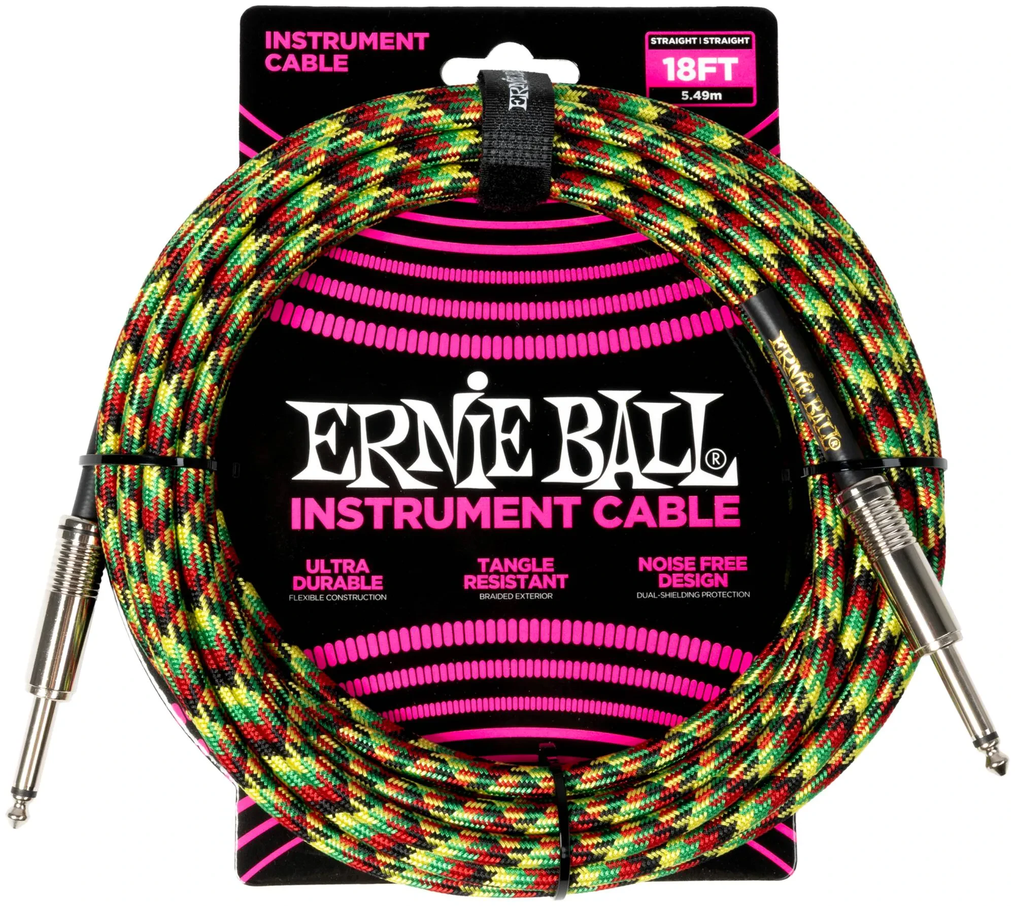 ERNIE BALL 6482, 5.49м - Инструментальный кабель