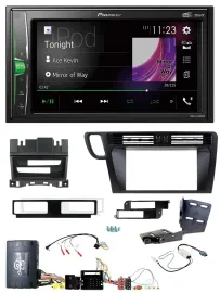 Pioneer 2DIN Lenkrad DAB USB Bluetooth Autoradio für Audi Q5 08-17 8R Infoadapte